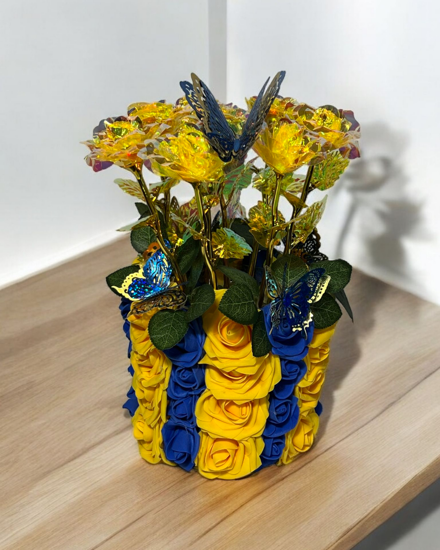 Flowered vase
