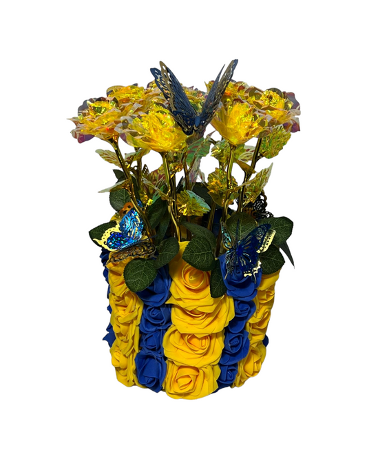Flowered vase