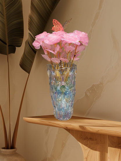 Beautiful flowers and a butterfly